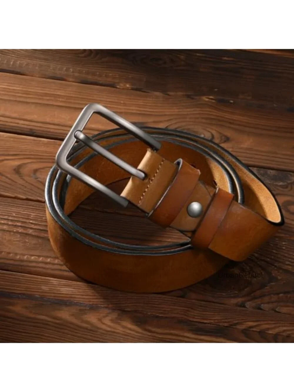 Men's Full Grain Genuine Leather Belt Heavy Duty Work Casual Everyday Belt